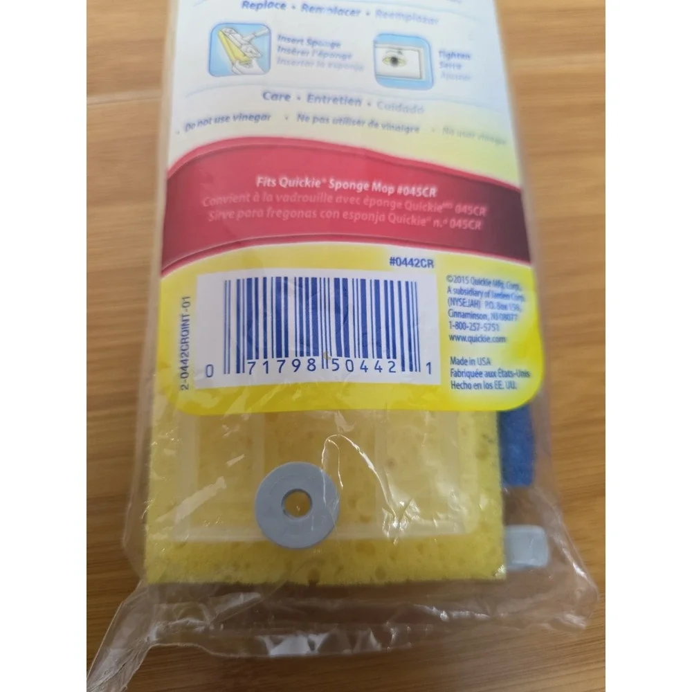 Quickie Clean Results Type‎ S Sponge Mop Refill #0442CR New